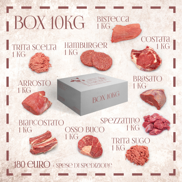 Box da 10 kg - 180 euro + spedizione